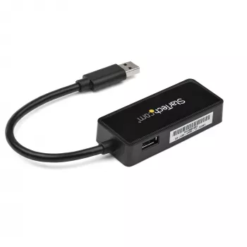 StarTech.com adaptador de red USB 3.0 a Gigabit Ethernet NIC con puerto USB – negro