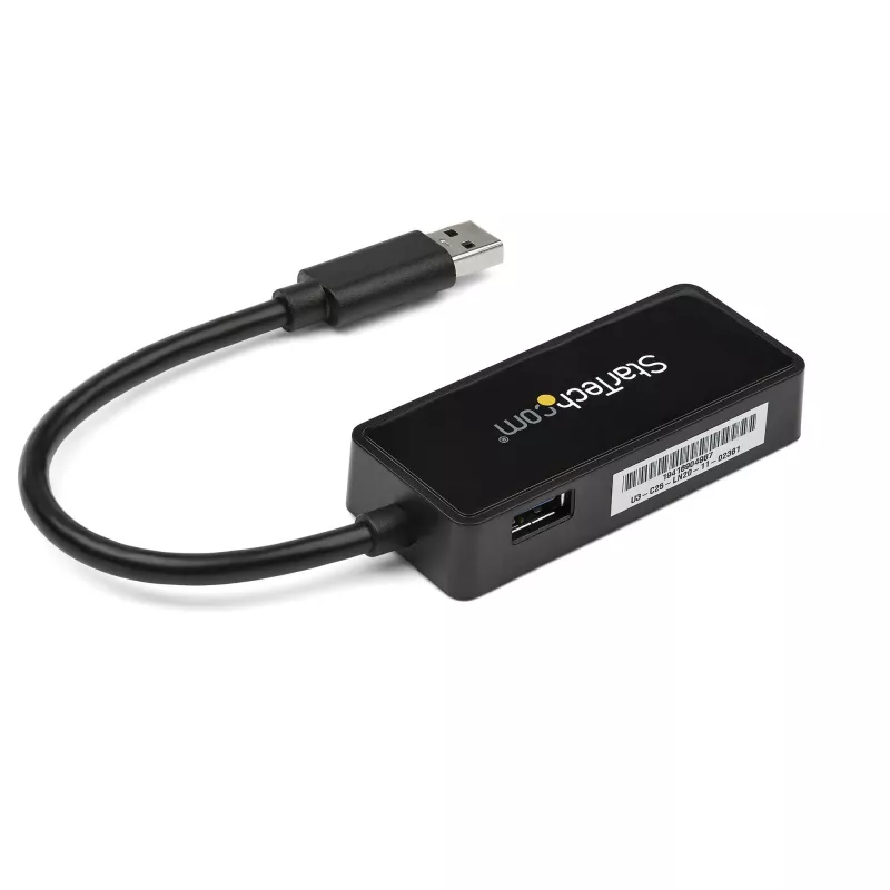 StarTech.com adaptador de red USB 3.0 a Gigabit Ethernet NIC con puerto USB – negro