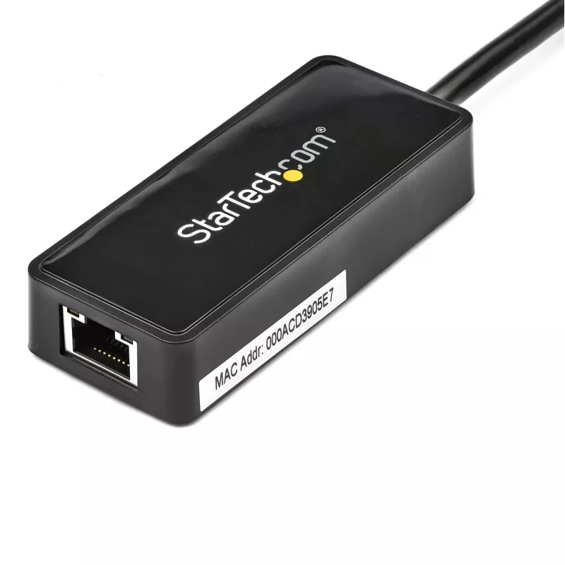 StarTech.com adaptador de red USB 3.0 a Gigabit Ethernet NIC con puerto USB – negro