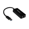 StarTech.com adaptador de red USB 3.0 a Gigabit Ethernet NIC con puerto USB – negro