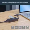 StarTech.com adaptador de red USB 3.0 a Gigabit Ethernet NIC con puerto USB – negro
