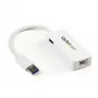 StarTech.com adaptador de red USB 3.0 a Gigabit Ethernet NIC con puerto USB – blanco