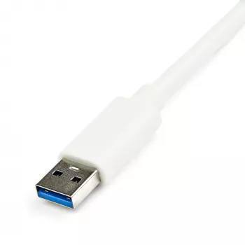 StarTech.com adaptador de red USB 3.0 a Gigabit Ethernet NIC con puerto USB – blanco