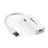 StarTech.com adaptador de red USB 3.0 a Gigabit Ethernet NIC con puerto USB – blanco