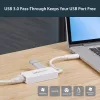 StarTech.com adaptador de red USB 3.0 a Gigabit Ethernet NIC con puerto USB – blanco