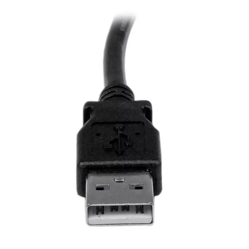 StarTech.com cable USB 2.0 de 1 m A a B en ángulo izquierdo – M/M