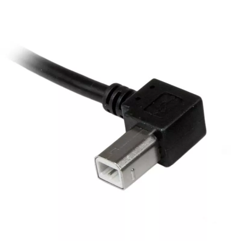 StarTech.com cable USB 2.0 de 1 m A a B en ángulo izquierdo – M/M