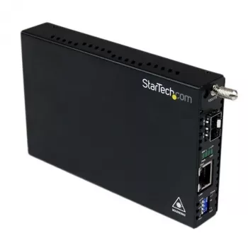StarTech.com convertidor de medios Gigabit Ethernet de fibra con ranura SFP abierta