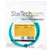 StarTech.com cable de fibra óptica multimodo OM3 LC/UPC a LC/UPC de 3 m (10ft), cable de fibra zipcord dúplex completo 50/125 µm, 100G, baja pérdida de inserción, cable jumper de fibra LSZH