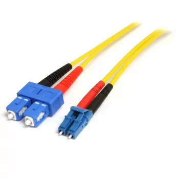 StarTech.com cable de fibra óptica de 10 m – monomodo dúplex 9/125 LSZH cable de conexión de fibra – LC/SC