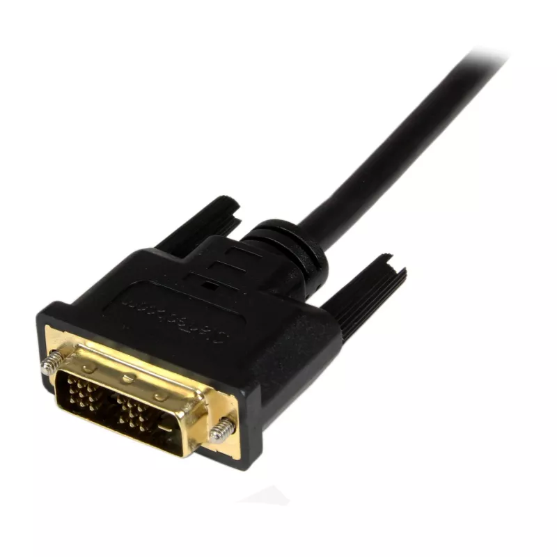 StarTech.com cable Mini HDMI a DVI de 2 m – cable DVI-D a HDMI (1920x1200p) – conector macho Mini HDMI de 19 pines a conector macho DVI-D – cable adaptador de monitor digital M/M – adaptador Mini HDMI a DVI