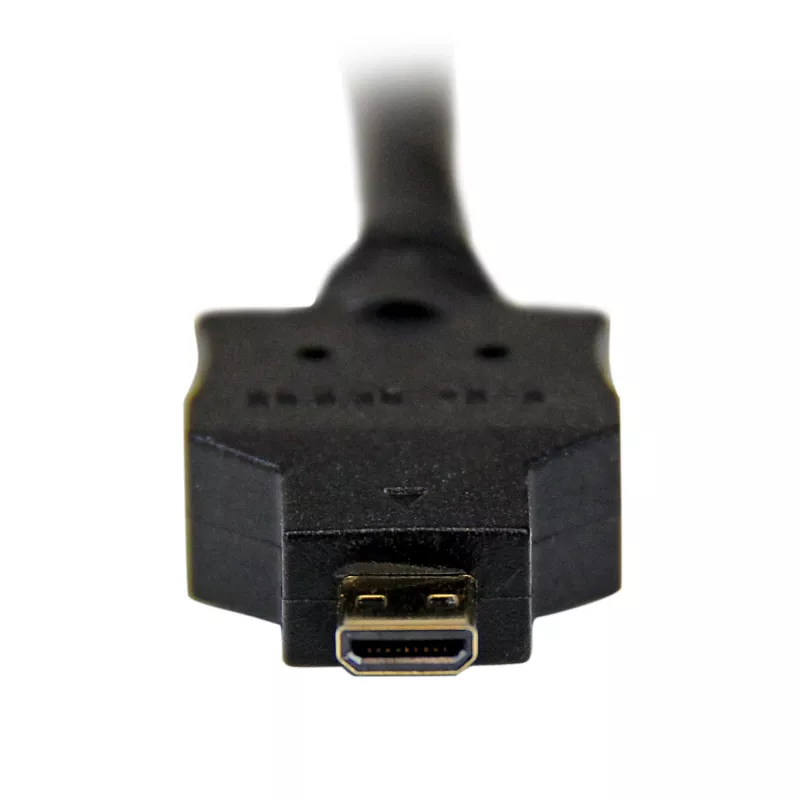 StarTech.com cable Micro HDMI a DVI de 2 m – cable adaptador Micro HDMI a DVI – cable de interfaz de vídeo Micro HDMI Tipo D a monitor/pantalla/proyector DVI-D Single Link – duradero