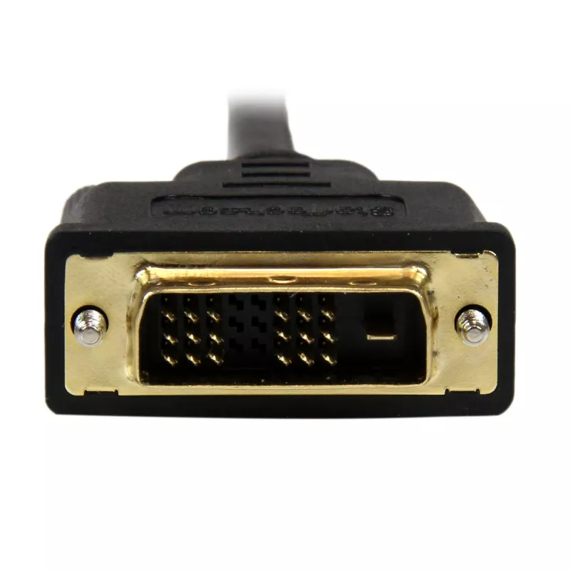 StarTech.com cable Micro HDMI a DVI de 2 m – cable adaptador Micro HDMI a DVI – cable de interfaz de vídeo Micro HDMI Tipo D a monitor/pantalla/proyector DVI-D Single Link – duradero