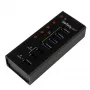 StarTech.com hub USB 3.0 de 4 puertos más 3 puertos de carga USB dedicados…