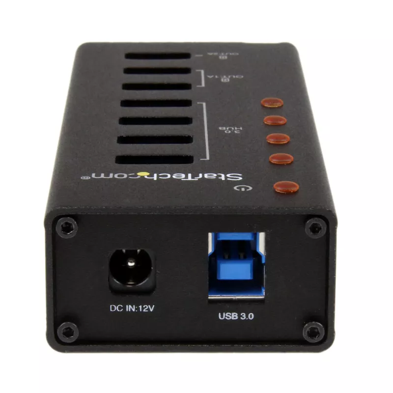 StarTech.com hub USB 3.0 de 4 puertos más 3 puertos de carga USB dedicados…