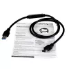 StarTech.com cable adaptador USB 3.0 a eSATA HDD / SSD / ODD – cable adaptador de disco duro eSATA a USB 3.0 de 0,9 m – SATA 6 Gbit/s