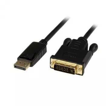 StarTech.com Cable DisplayPort a DVI de 1 m – Vídeo 1080p – Cable adaptador activo DisplayPort a DVI – Convertidor de cable DisplayPort a DVI-D Single Link – Cable de monitor DP 1.2 a DVI