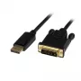 StarTech.com Cable DisplayPort a DVI de 1 m – Vídeo 1080p – Cable adaptador activo DisplayPort a DVI – Convertidor de cable DisplayPort a DVI-D Single Link – Cable de monitor DP 1.2 a DVI