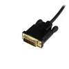 StarTech.com Cable Mini DisplayPort a DVI de 0,9 m – Cable adaptador activo Mini DP a DVI – Vídeo 1080p – mDP 1.2 a DVI-D Single Link – mDP o Thunderbolt 1/2 Mac/PC a monitor DVI