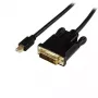 StarTech.com Cable Mini DisplayPort a DVI de 1,8 m – Cable adaptador activo Mini DP a DVI – Vídeo 1080p – mDP 1.2 a DVI-D Single Link – mDP o Thunderbolt 1/2 Mac/PC a monitor DVI
