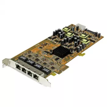 StarTech.com Tarjeta de red PCIe Gigabit Power over Ethernet de 4 puertos – NIC PCI Express PSE / PoE – TAA