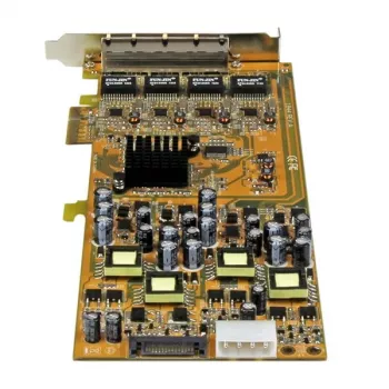 StarTech.com Tarjeta de red PCIe Gigabit Power over Ethernet de 4 puertos – NIC PCI Express PSE / PoE – TAA