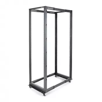StarTech.com Rack de servidor móvil de 42U de 4 postes con estructura abierta, rack de red de 19