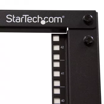 StarTech.com Rack de servidor móvil de 42U de 4 postes con estructura abierta, rack de red de 19