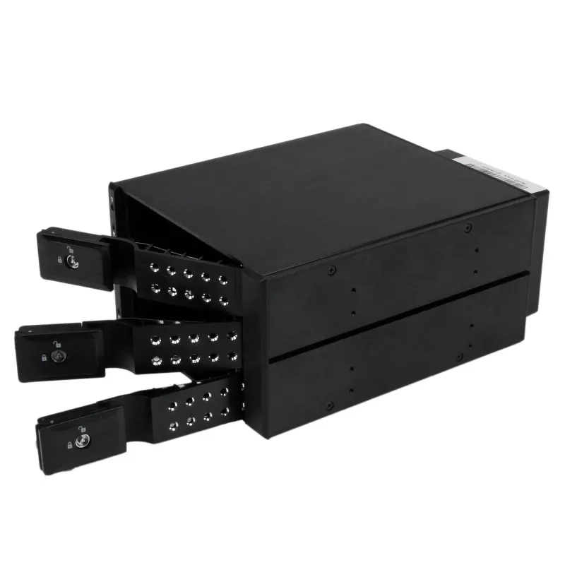StarTech.com Backplane de rack móvil hot-swap tray-less de aluminio de 3 bahías para SAS II/SATA III de 3,5 inch – HDD 6 Gbps