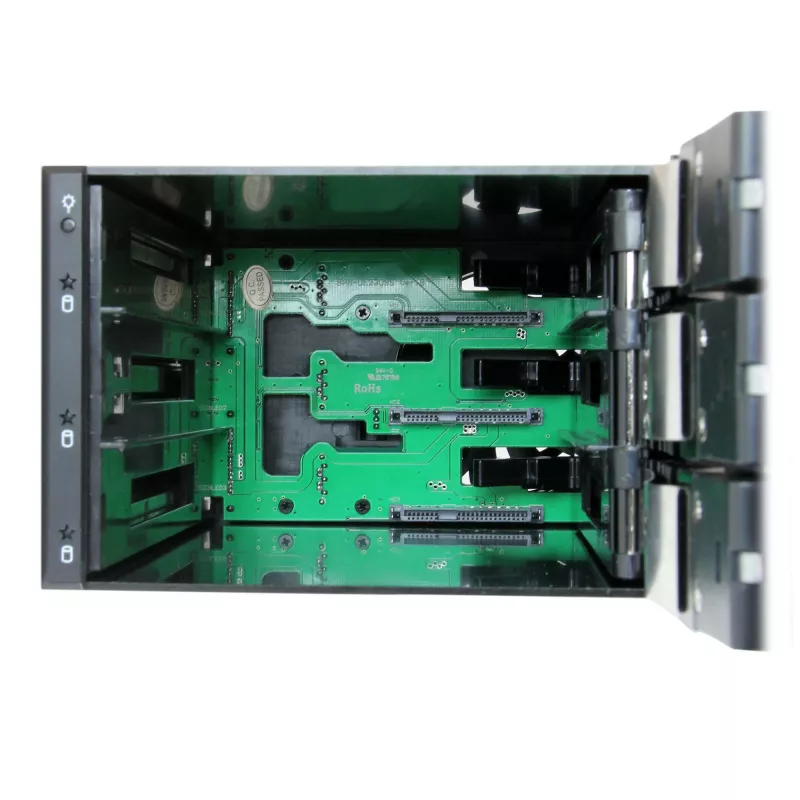 StarTech.com Backplane de rack móvil hot-swap tray-less de aluminio de 3 bahías para SAS II/SATA III de 3,5 inch – HDD 6 Gbps