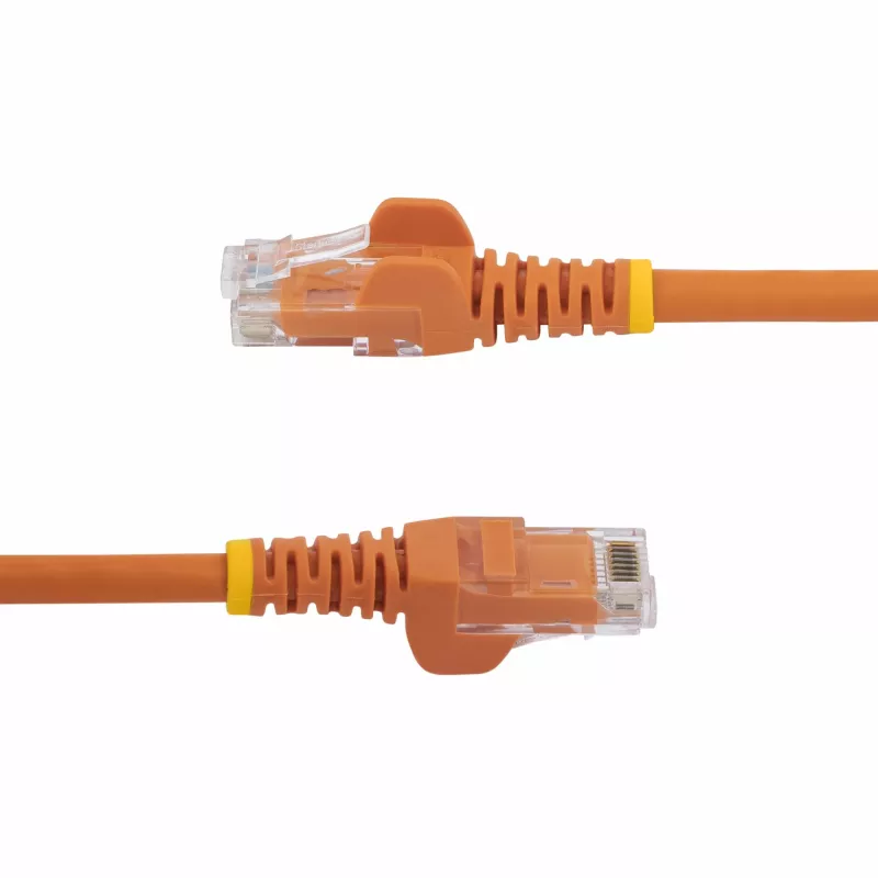 StarTech.com Cable Ethernet CAT6 de 3 m – Cable Gigabit Ethernet CAT 6 naranja – Cable de red/parcheo RJ45 UTP 250 MHz 100W PoE, sin lengüeta con alivio de tensión, probado individualmente