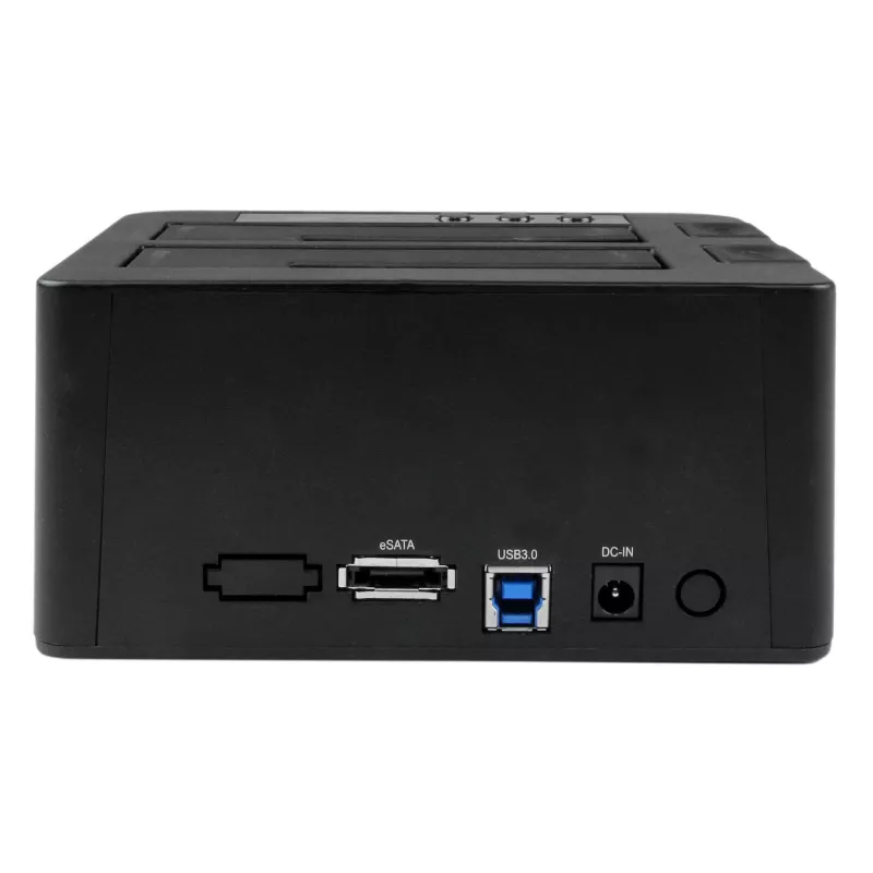 StarTech.com Duplicador de discos duros de doble bahía, clonador/copiador autónomo USB 3.0 (5 Gbit/s) / eSATA a SATA III de 2,5/3,5