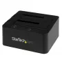 StarTech.com Docking station de discos duros USB 3.0 / eSATA a SATA de doble bahía, dock de discos duros USB, docking station externa para SSD/HDD SATA I/II/III de 2,5/3,5