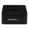 StarTech.com Docking station de discos duros USB 3.0 / eSATA a SATA de doble bahía, dock de discos duros USB, docking station externa para SSD/HDD SATA I/II/III de 2,5/3,5