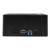 StarTech.com Docking station de discos duros USB 3.0 / eSATA a SATA de doble bahía, dock de discos duros USB, docking station externa para SSD/HDD SATA I/II/III de 2,5/3,5