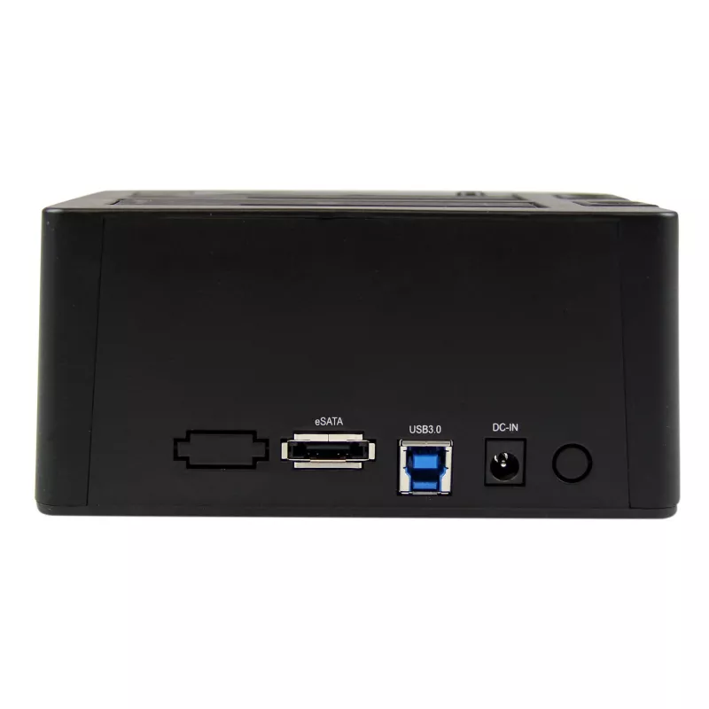 StarTech.com Docking station de discos duros USB 3.0 / eSATA a SATA de doble bahía, dock de discos duros USB, docking station externa para SSD/HDD SATA I/II/III de 2,5/3,5