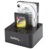 StarTech.com Docking station de discos duros USB 3.0 / eSATA a SATA de doble bahía, dock de discos duros USB, docking station externa para SSD/HDD SATA I/II/III de 2,5/3,5