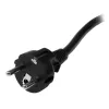 StarTech.com Cable de alimentación de ordenador de 2m (6ft), 16AWG, EU Schuko a C19, 16A 250V, cable de alimentación de CA de repuesto negro, cable de alimentación de impresora, cable de fuente de alimentación de PC, cable de alimentación de monitor – Certificado UL