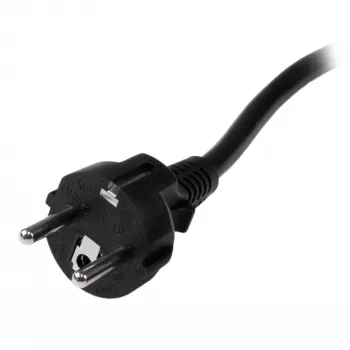 StarTech.com Cable de alimentación de ordenador de 2m (6ft), 16AWG, EU Schuko a C19, 16A 250V, cable de alimentación de CA de repuesto negro, cable de alimentación de impresora, cable de fuente de alimentación de PC, cable de alimentación de monitor – Certificado UL