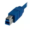 StarTech.com Cable SuperSpeed USB 3.0 A a B de 1m - M/M, 1 m, USB A, USB B, USB 3.2 Gen 1 (3.1 Gen 1), Macho/Macho, azul