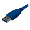 StarTech.com Cable SuperSpeed USB 3.0 A a B de 1m - M/M, 1 m, USB A, USB B, USB 3.2 Gen 1 (3.1 Gen 1), Macho/Macho, azul