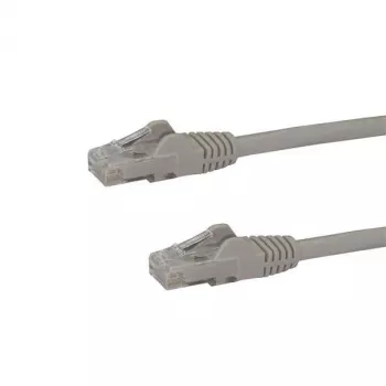 StarTech.com Cable Ethernet CAT6 de 1m – Cable Gigabit Ethernet CAT 6 gris – Cable de red/parcheo RJ45 UTP 250 MHz 100 W PoE sin lengüeta con alivio de tensión probado individualmente