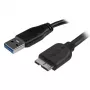 StarTech.com Cable Micro USB 3.0 delgado – M/M – 0,5 m (20