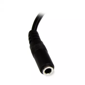 StarTech.com Cable de audio estéreo de 15 cm – Conector hembra jack de 3,5 mm a 2 conectores macho RCA