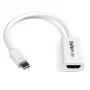 StarTech.com Adaptador Mini DisplayPort a HDMI - Convertidor de vídeo activo mDP a HDMI - 4K 30Hz - Mini DP o Thunderbolt 1/2 Mac/PC a monitor/televisor/pantalla HDMI - Dongle adaptador mDP 1.2 a HDMI - blanco