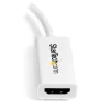StarTech.com Adaptador Mini DisplayPort a HDMI - Convertidor de vídeo activo mDP a HDMI - 4K 30Hz - Mini DP o Thunderbolt 1/2 Mac/PC a monitor/televisor/pantalla HDMI - Dongle adaptador mDP 1.2 a HDMI - blanco