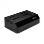 StarTech.com Docking station de discos duros USB 3.0 SATA de 4 bahías, dock de discos duros USB, docking station externa para SSD/HDD SATA III de 2,5/3,5
