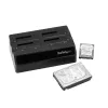 StarTech.com Docking station de discos duros USB 3.0 SATA de 4 bahías, dock de discos duros USB, docking station externa para SSD/HDD SATA III de 2,5/3,5