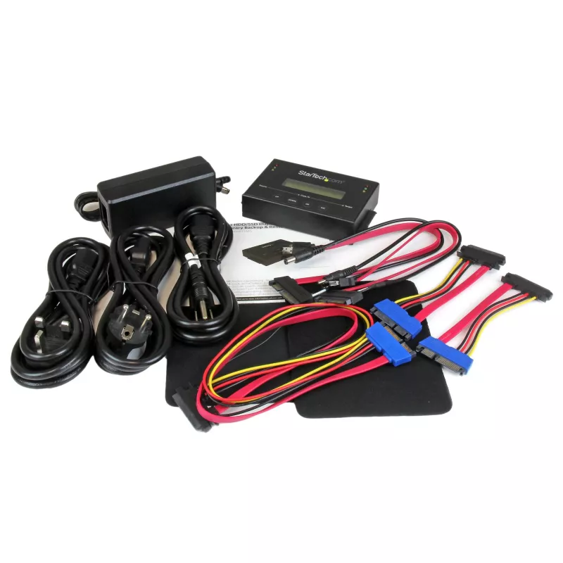 StarTech.com Duplicador de discos duros autónomo 1:1 con gestor de imágenes de disco para copia de seguridad y restauración, almacena varias imágenes de disco en una unidad SATA de 2,5/3,5