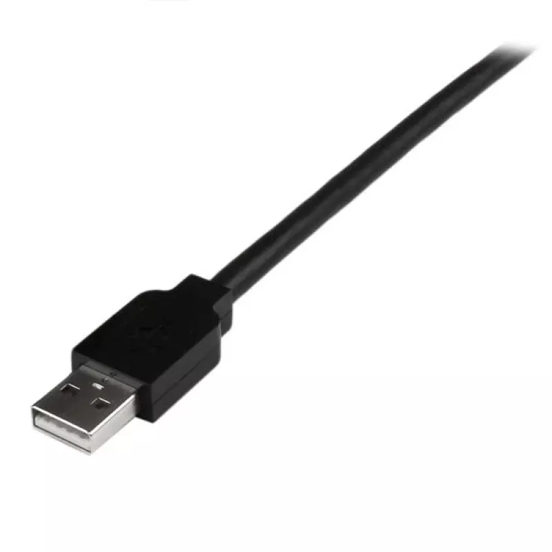 StarTech.com Cable USB 2.0 activo de 15 m con hub de 4 puertos, USB 2.0, 480 Mbit/s, negro, 15 m, 110 – 240 V, 5 V